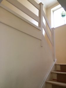 Bay Joinery - Swansea Joinery Service - Stair Refurbishements - White Wooden Stairs 2