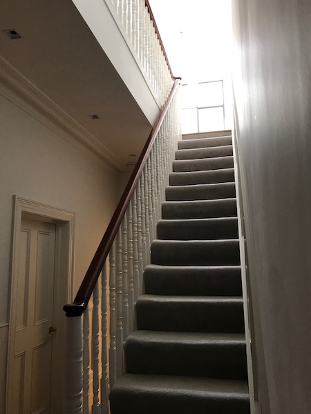 Bay Joinery - Swansea Joinery Service - Stairs - White & Dark Brown Wood Stairs 3